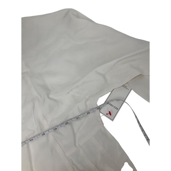 Palms Away White Flowy Long-Sleeve Tunic Dress boutique M coastal minimalist - Picture 3 of 7